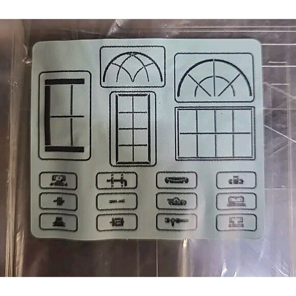 NEW JRV 15mil Reusable "Window Maker" Stencils 17 Pc Jami Ray Vintage farmhouse - Picture 1 of 4